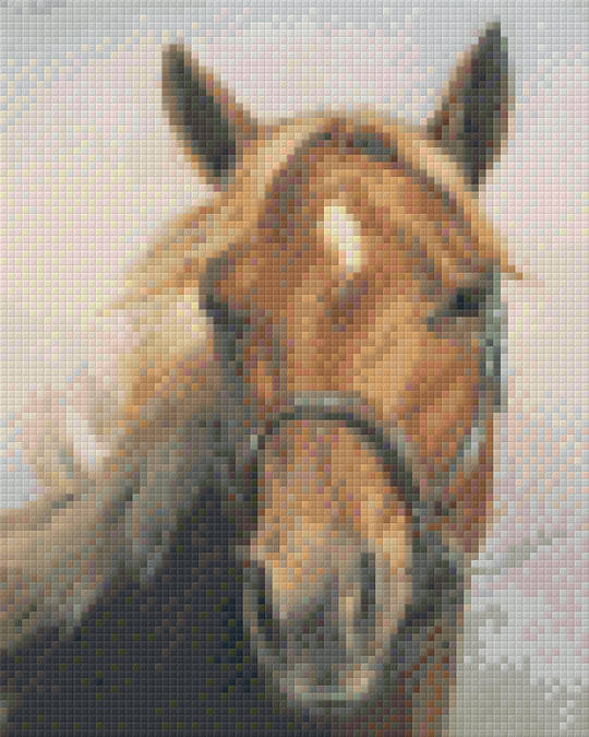 Quarter Horse Four [4] Baseplate PixelHobby Mini-mosaic Art Kit